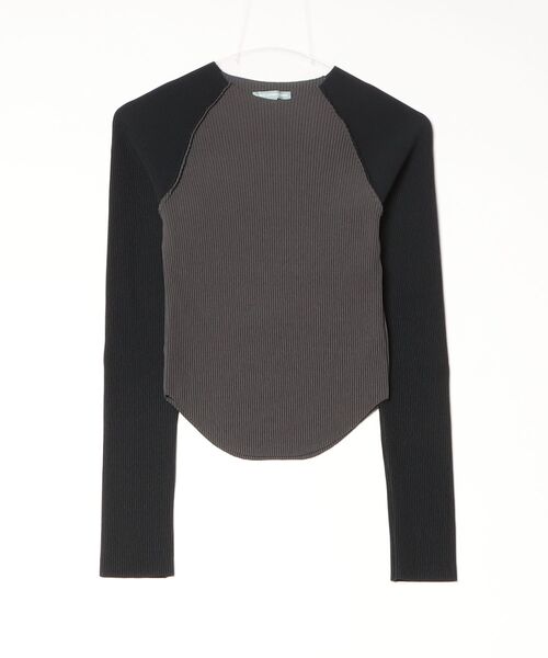 CONZ(コンズ)の「CRISP RAGLAN TOP(Tシャツ/カットソー・レディース・ブラック/ブルー・FREE)」の6枚目の写真
