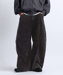 3D CURVED CORDUROY BARREL PANTS/3Dカーブコーデュロイバレルパンツ