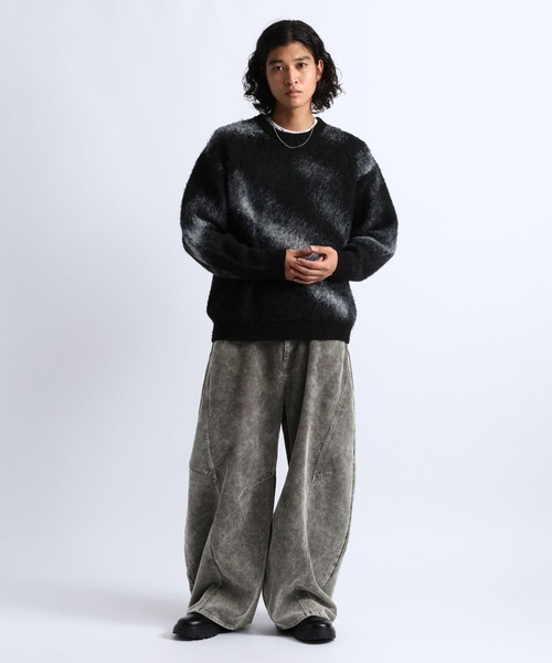 RAGEBLUE(レイジブルー)の「3D CURVED CORDUROY BARREL PANTS/3Dカーブコーデュロイバレルパンツ(その他パンツ・メンズ・ブラウン/ブラック/グレー・LARGE/MEDIUM)」の12枚目の写真