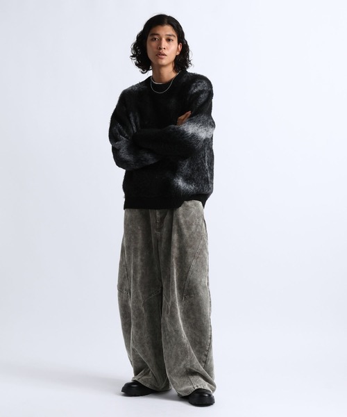 RAGEBLUE(レイジブルー)の「3D CURVED CORDUROY BARREL PANTS/3Dカーブコーデュロイバレルパンツ(その他パンツ・メンズ・ブラウン/ブラック/グレー・LARGE/MEDIUM)」の13枚目の写真