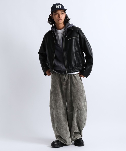 RAGEBLUE(レイジブルー)の「3D CURVED CORDUROY BARREL PANTS/3Dカーブコーデュロイバレルパンツ(その他パンツ・メンズ・ブラウン/ブラック/グレー・LARGE/MEDIUM)」の16枚目の写真