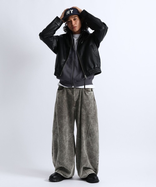 RAGEBLUE(レイジブルー)の「3D CURVED CORDUROY BARREL PANTS/3Dカーブコーデュロイバレルパンツ(その他パンツ・メンズ・ブラウン/ブラック/グレー・LARGE/MEDIUM)」の17枚目の写真