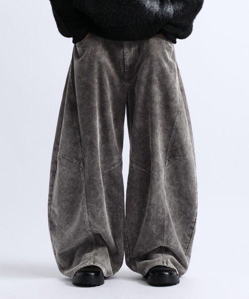 RAGEBLUE(レイジブルー)の「3D CURVED CORDUROY BARREL PANTS/3Dカーブコーデュロイバレルパンツ(その他パンツ・メンズ・ブラウン/ブラック/グレー・LARGE/MEDIUM)」の18枚目の写真