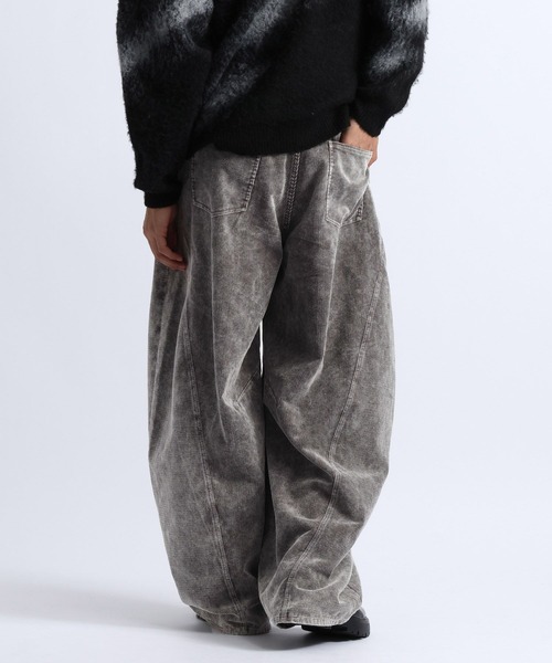 RAGEBLUE(レイジブルー)の「3D CURVED CORDUROY BARREL PANTS/3Dカーブコーデュロイバレルパンツ(その他パンツ・メンズ・ブラウン/ブラック/グレー・LARGE/MEDIUM)」の20枚目の写真