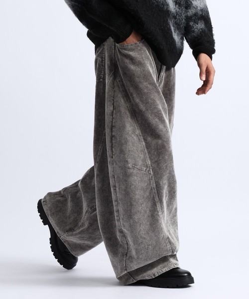 RAGEBLUE(レイジブルー)の「3D CURVED CORDUROY BARREL PANTS/3Dカーブコーデュロイバレルパンツ(その他パンツ・メンズ・ブラウン/ブラック/グレー・LARGE/MEDIUM)」の21枚目の写真