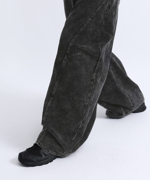RAGEBLUE(レイジブルー)の「3D CURVED CORDUROY BARREL PANTS/3Dカーブコーデュロイバレルパンツ(その他パンツ・メンズ・ブラウン/ブラック/グレー・LARGE/MEDIUM)」の6枚目の写真