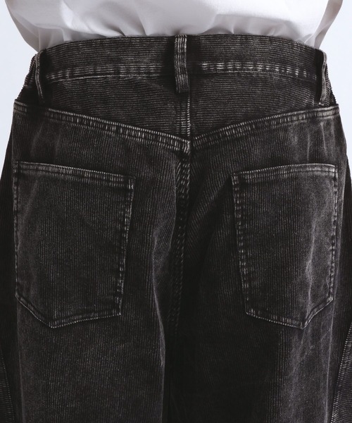 RAGEBLUE(レイジブルー)の「3D CURVED CORDUROY BARREL PANTS/3Dカーブコーデュロイバレルパンツ(その他パンツ・メンズ・ブラウン/ブラック/グレー・LARGE/MEDIUM)」の7枚目の写真