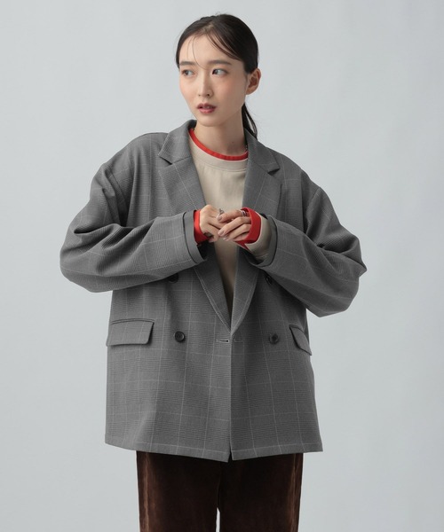 LEPSIM（レプシィム）の「Wブレストルーズ長袖ジャケット　1052003（テーラードジャケット・レディース・チャコールグレー/グレー系その他/ブラック/ブラウン系その他/ブラウン・FREE）」の12枚目の写真