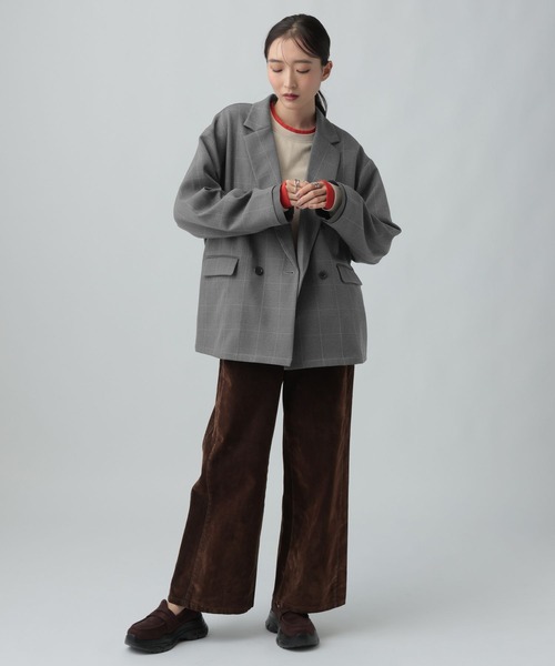 LEPSIM（レプシィム）の「Wブレストルーズ長袖ジャケット　1052003（テーラードジャケット・レディース・チャコールグレー/グレー系その他/ブラック/ブラウン系その他/ブラウン・FREE）」の15枚目の写真