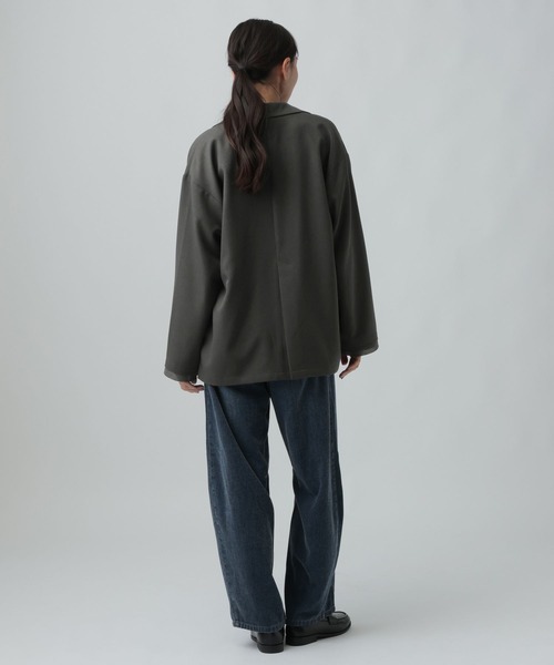 LEPSIM（レプシィム）の「Wブレストルーズ長袖ジャケット　1052003（テーラードジャケット・レディース・チャコールグレー/グレー系その他/ブラック/ブラウン系その他/ブラウン・FREE）」の22枚目の写真