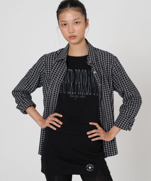 THIRSTYCLUB(サースティークラブ)の「Professional job Tシャツ - ブラック(Tシャツ/カットソー・レディース・その他・FREE)」の2枚目の写真