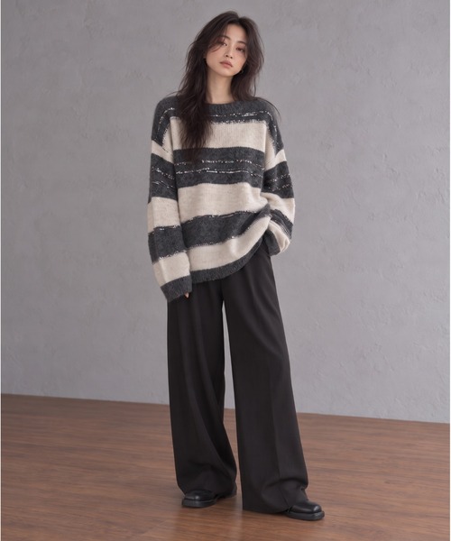 モデル身長：158cm
着用サイズ：FREE