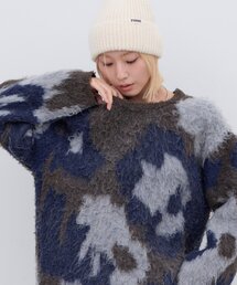 ∴フラワーニュアンスオーバーニット