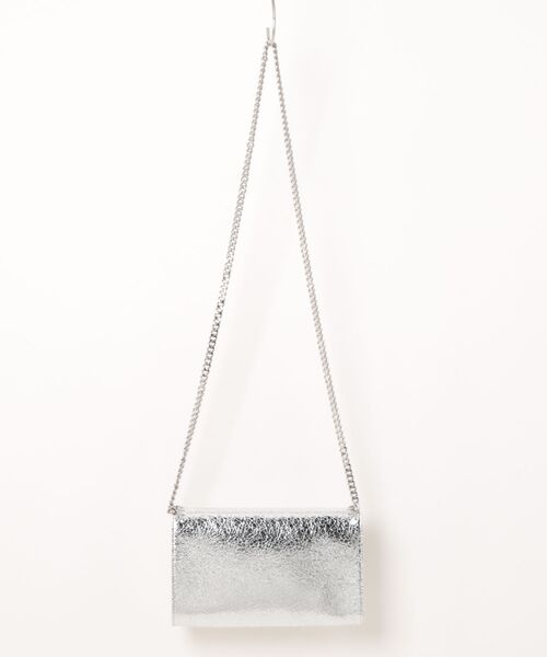STELLA McCARTNEY(ステラマッカートニー)の「Falabella Wallet on Chain / ファラベラ ウォレット オン チェーン(ショルダーバッグ・レディース・シルバー・ONE SIZE)」の2枚目の写真