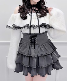 クロスチャーム付きオフショルニット