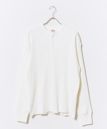 Healthknit/ヘルスニット LONG SLEEVE HENLEY NECK ロング スリーブ ヘンリー ネック ロンT スリーボタン カジュアル ミニマル ヴィンテージライク メンズ レディース 2026秋冬 秋服 冬服