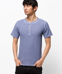 【JEMORGAN】サーマル半袖クルーネック片染めTシャツ