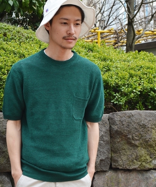 SHIPS(シップス)の「SC: SHIPS(シップス) "SAFILIN" リネン ニット Tシャツ■(ニット/セーター・メンズ・オレンジ/ネイビー/オリーブ/ベージュ/グレー/ホワイト・LARGE/MEDIUM/SMALL/X-LARGE)」の16枚目の写真