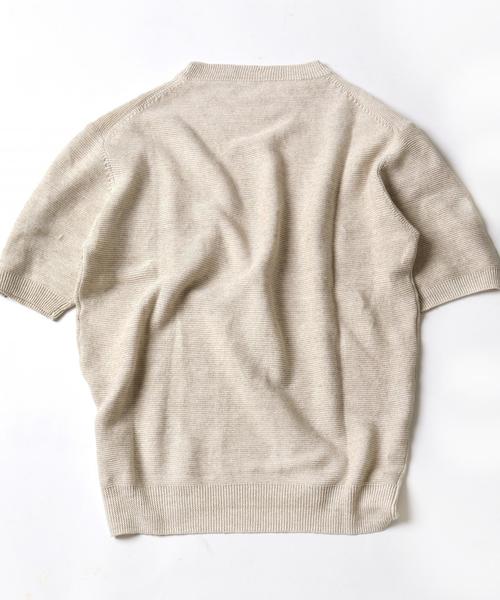 SHIPS(シップス)の「SC: SHIPS(シップス) "SAFILIN" リネン ニット Tシャツ■(ニット/セーター・メンズ・オレンジ/ネイビー/オリーブ/ベージュ/グレー/ホワイト・LARGE/MEDIUM/SMALL/X-LARGE)」の11枚目の写真