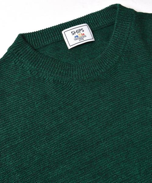 SHIPS(シップス)の「SC: SHIPS(シップス) "SAFILIN" リネン ニット Tシャツ■(ニット/セーター・メンズ・オレンジ/ネイビー/オリーブ/ベージュ/グレー/ホワイト・LARGE/MEDIUM/SMALL/X-LARGE)」の13枚目の写真