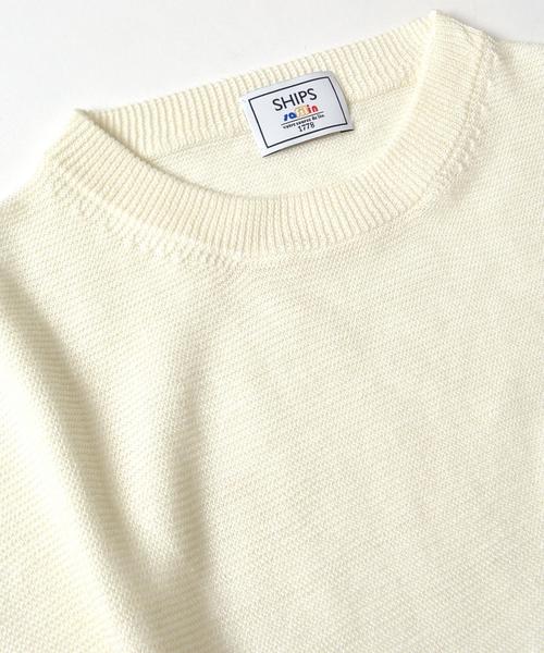 SHIPS(シップス)の「SC: SHIPS(シップス) "SAFILIN" リネン ニット Tシャツ■(ニット/セーター・メンズ・オレンジ/ネイビー/オリーブ/ベージュ/グレー/ホワイト・LARGE/MEDIUM/SMALL/X-LARGE)」の15枚目の写真