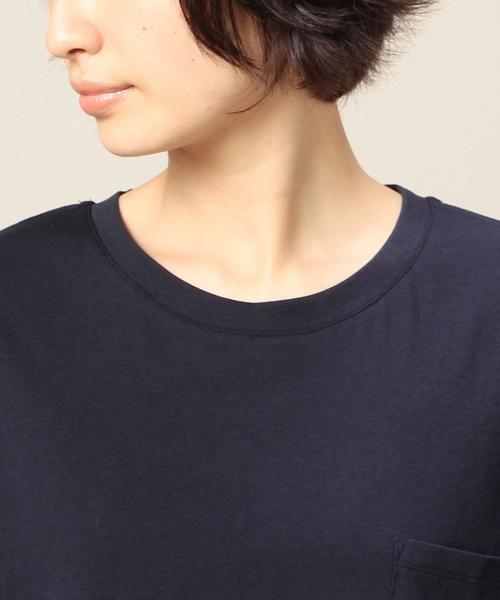 BEAUTY&YOUTH UNITED ARROWS（ビューティーアンドユースユナイテッドアローズ）の「BY ドライコットンビッグドルマン6分袖カットソー◆（Tシャツ/カットソー・レディース・ホワイト/ナチュラル/ネイビー・FREE）」の11枚目の写真