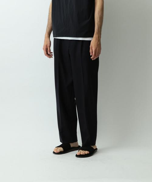 Steven Alan（スティーブンアラン）の「＜Steven Alan＞ 2W/STRC WOOL SUPER BAGGY TAPERED/ﾊﾟﾝﾂ◆（スラックス・メンズ・ネイビー/オリーブ・SMALL/LARGE/MEDIUM/X-LARGE）」の2枚目の写真