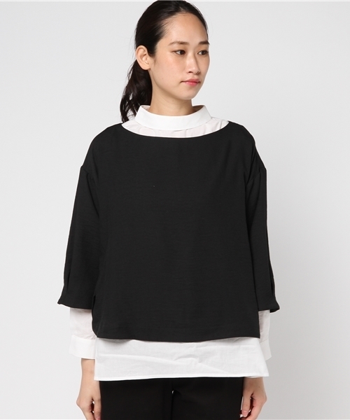 LBC（エルビーシー）の「【リンネル２月号掲載】ビンテージブラウスxシャツセット               （シャツ/ブラウス・レディース・ダークグレー/ブラウン・MEDIUM/LARGE）」の3枚目の写真