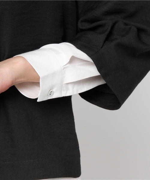 LBC（エルビーシー）の「【リンネル２月号掲載】ビンテージブラウスxシャツセット               （シャツ/ブラウス・レディース・ダークグレー/ブラウン・MEDIUM/LARGE）」の8枚目の写真