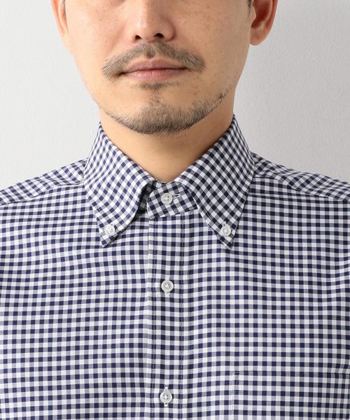 UNITED ARROWS（ユナイテッドアローズ）の「UDET ネイビー ギンガム ボタンダウン（シャツ/ブラウス・メンズ・ネイビー・37cm/39cm/40cm/43cm/42cm/38cm/41cm/36cm）」の5枚目の写真