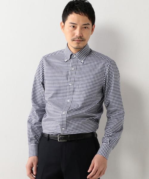 UNITED ARROWS（ユナイテッドアローズ）の「UDET ネイビー ギンガム ボタンダウン（シャツ/ブラウス・メンズ・ネイビー・37cm/39cm/40cm/43cm/42cm/38cm/41cm/36cm）」の9枚目の写真