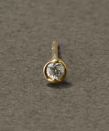 JUPITER（ジュピター）の「【K18】ベーシック一粒ダイヤモンドピアス /片耳/金属アレルギー対応<動画あり>（ピアス（片耳用））」