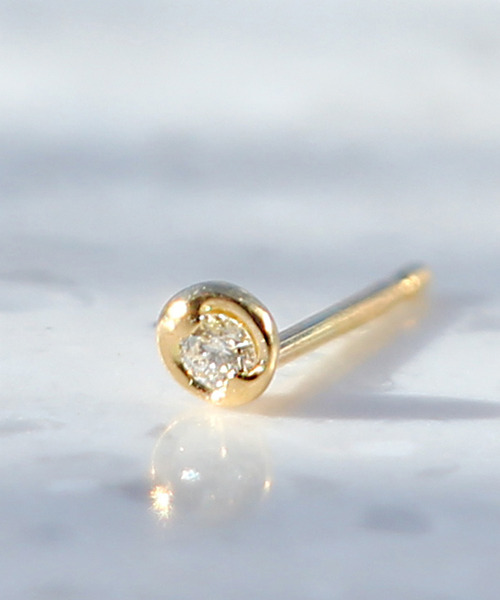 JUPITER(ジュピター)の「【K18】ベーシック一粒ダイヤモンドピアス /片耳/金属アレルギー対応<動画あり>(ピアス(片耳用)・レディース・ゴールド/ゴールド系その他・FREE)」の20枚目の写真