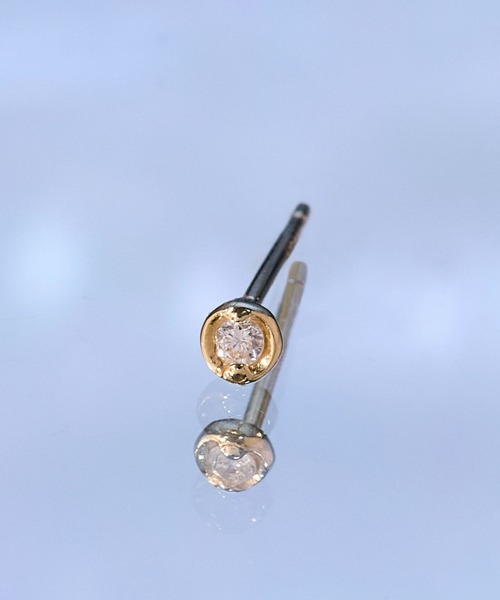 JUPITER(ジュピター)の「【K18】ベーシック一粒ダイヤモンドピアス /片耳/金属アレルギー対応<動画あり>(ピアス(片耳用)・レディース・ゴールド/ゴールド系その他・FREE)」の22枚目の写真