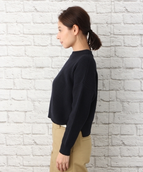 LEPSIM（レプシィム）の「5Gクロプドカタアゼプルオーバー 748904（ニット/セーター・レディース・ベージュ/ダークネイビー/レッド・FREE）」の14枚目の写真