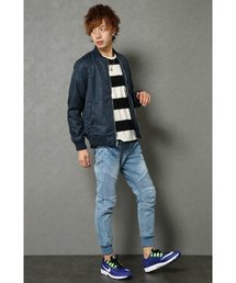 VENCEEXCHANGE | ドビーデニムバイカーパンツ(デニムパンツ)