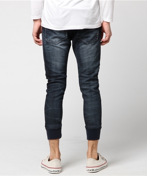 VENCEEXCHANGE（ヴァンスエクスチェンジ）の「ドビーデニムバイカーパンツ（デニムパンツ・メンズ・ネイビー/ブラック/ブルー・MEDIUM/SMALL/LARGE）」の5枚目の写真