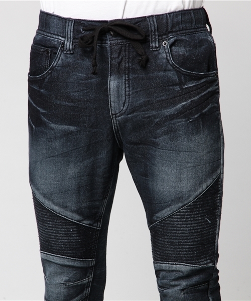 VENCEEXCHANGE（ヴァンスエクスチェンジ）の「ドビーデニムバイカーパンツ（デニムパンツ・メンズ・ネイビー/ブラック/ブルー・MEDIUM/SMALL/LARGE）」の7枚目の写真