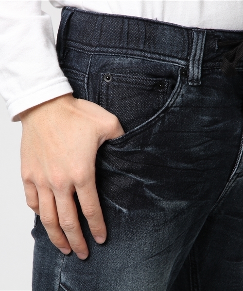 VENCEEXCHANGE（ヴァンスエクスチェンジ）の「ドビーデニムバイカーパンツ（デニムパンツ・メンズ・ネイビー/ブラック/ブルー・MEDIUM/SMALL/LARGE）」の9枚目の写真