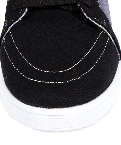 ８(eight)（エイト）の「切替 ミッドカットスニーカー キャンバス（スニーカー・メンズ・グレー/ネイビー/ブラック・26.0cm/27.0cm/25.5cm/26.5cm/25.0cm/28.0cm）」の17枚目の写真