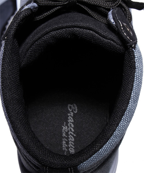 ８(eight)（エイト）の「切替 ミッドカットスニーカー キャンバス（スニーカー・メンズ・グレー/ネイビー/ブラック・26.0cm/27.0cm/25.5cm/26.5cm/25.0cm/28.0cm）」の12枚目の写真