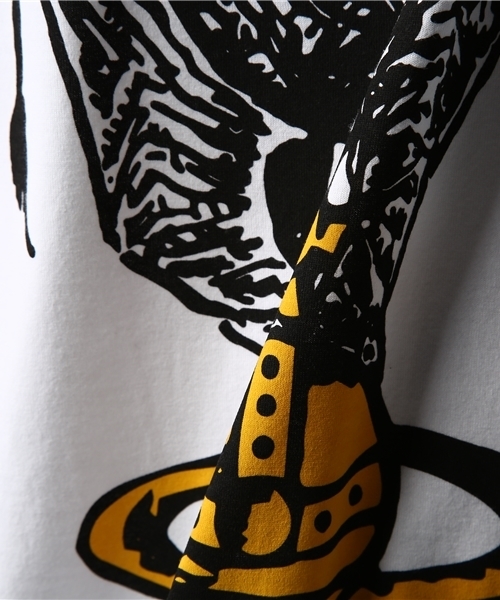 激レア48入手困難美品✨ヴィヴィアンマン✨バニーインフレームTシャツ✨オーブ刺繍 Vivienne Westwood MAN◇オーブ刺繍Tシャツ/48/コットン