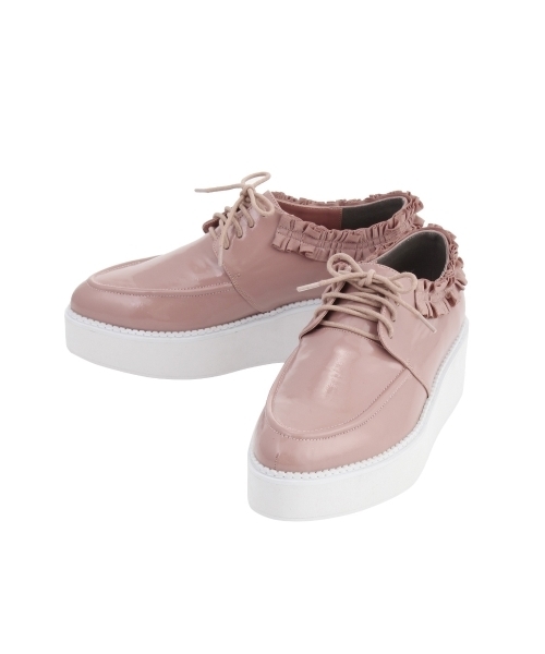 merry jenny（メリージェニー）の「フリルオックスフォード（その他シューズ・レディース・ピンク/ブラック・MEDIUM/SMALL/LARGE）」の5枚目の写真