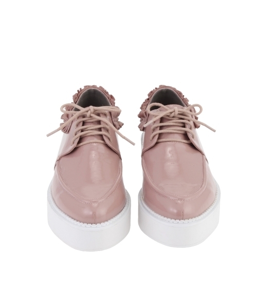 merry jenny（メリージェニー）の「フリルオックスフォード（その他シューズ・レディース・ピンク/ブラック・MEDIUM/SMALL/LARGE）」の6枚目の写真