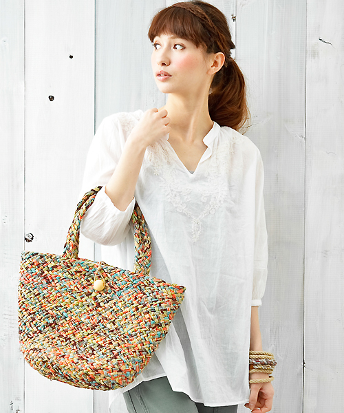 coen（コーエン）の「刺繍エンブロイダリースキッパーチュニック（チュニック・レディース・ホワイト/ネイビー・フリー）」の2枚目の写真