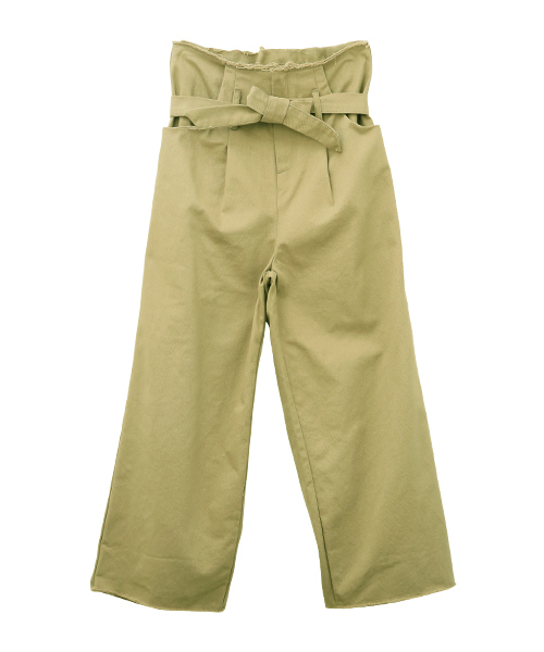 SUNBABIES(サンベイビーズ)の「カットオフワイドパンツ(その他パンツ・レディース・ホワイト/カーキ・MEDIUM)」の4枚目の写真