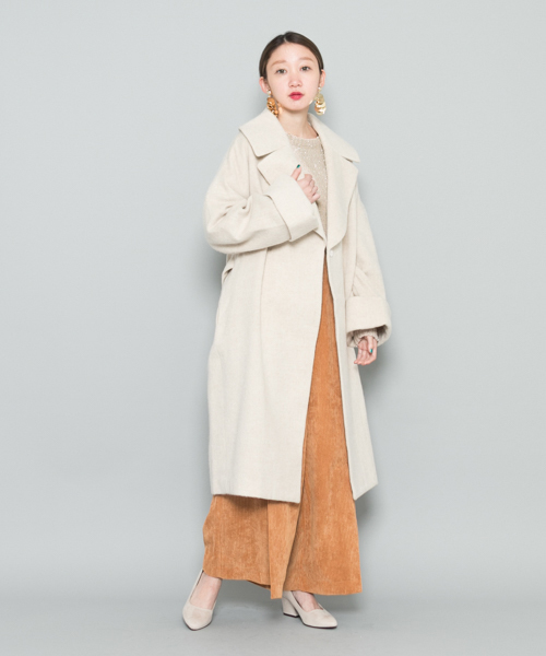 SENSE OF PLACE by URBAN RESEARCH（センスオブプレイスバイアーバンリサーチ）の「ラメモールボリュームスリーブセーター（ニット/セーター・レディース・ベージュ/グレー・FREE）」の15枚目の写真