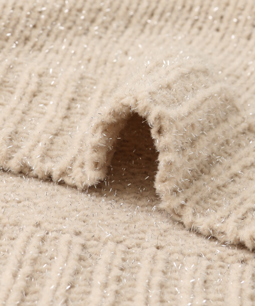 SENSE OF PLACE by URBAN RESEARCH（センスオブプレイスバイアーバンリサーチ）の「ラメモールボリュームスリーブセーター（ニット/セーター・レディース・ベージュ/グレー・FREE）」の14枚目の写真