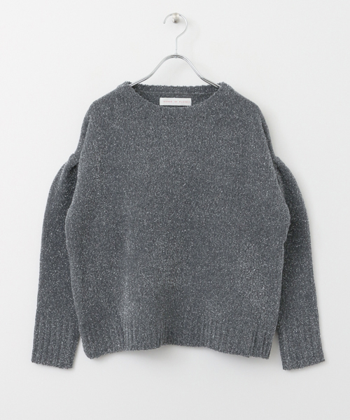 SENSE OF PLACE by URBAN RESEARCH（センスオブプレイスバイアーバンリサーチ）の「ラメモールボリュームスリーブセーター（ニット/セーター・レディース・ベージュ/グレー・FREE）」の12枚目の写真