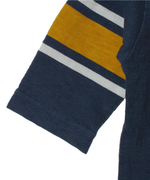 JOEY HYSTERIC（ジョーイヒステリック）の「CAUTION pt 五分袖T-SH（Tシャツ/カットソー・キッズ・ホワイト/ブラック/ネイビー・X-SMALL/SMALL/MEDIUM）」の6枚目の写真